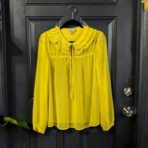 ASOS Bright & Beautiful Ruffle Blouse